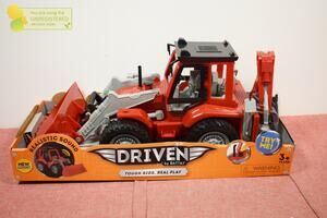 DRIVEN by Battat Midrange Backhoe Loader Red